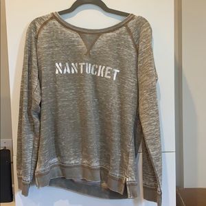 OCEAN DRIVE NANTUCKET grey long sleeve! NWT